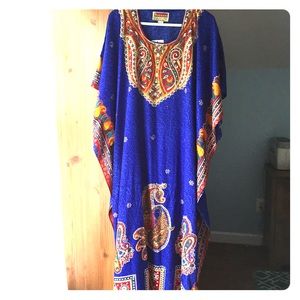 Dark blue caftan